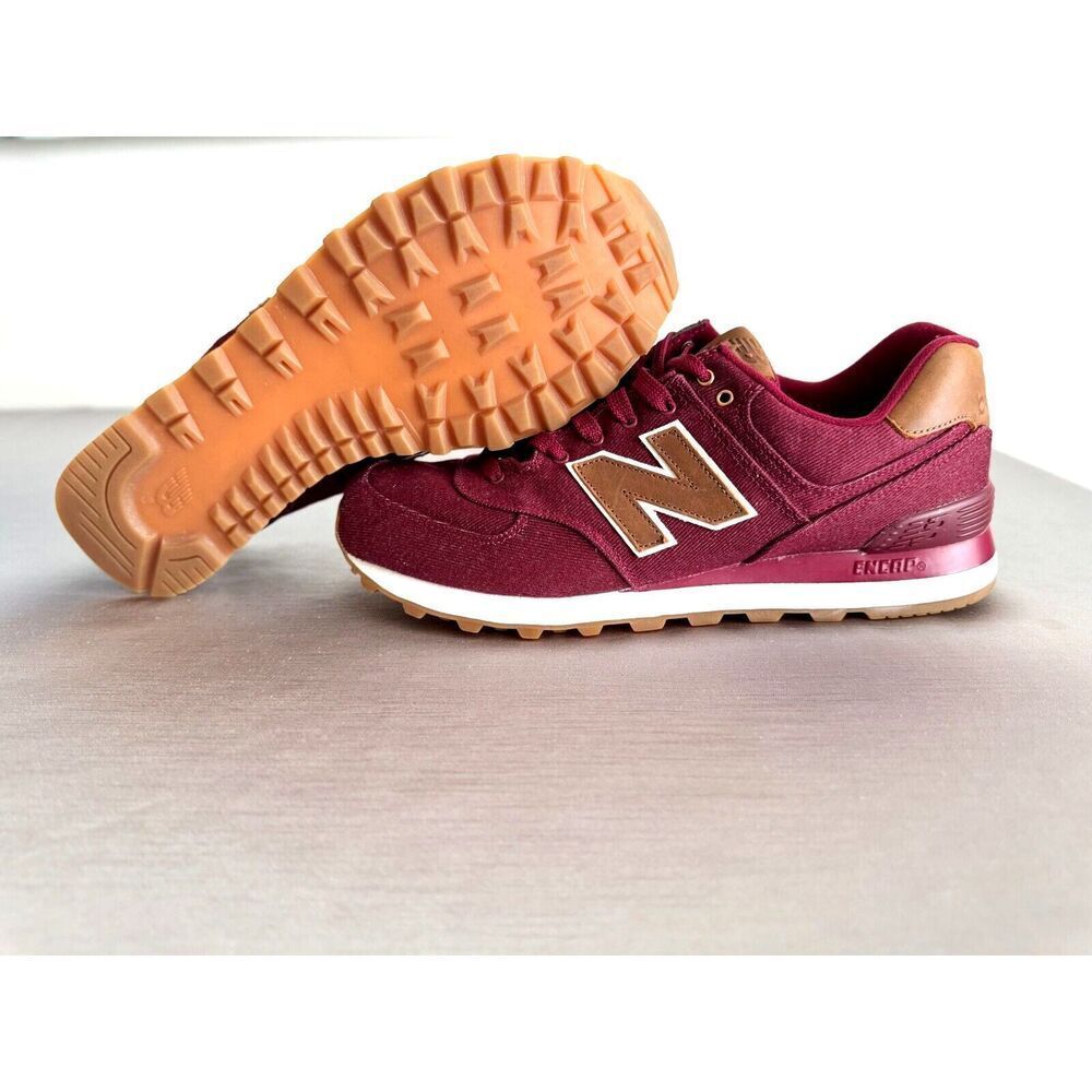 Size 10 - New Balance 574 Red Brown